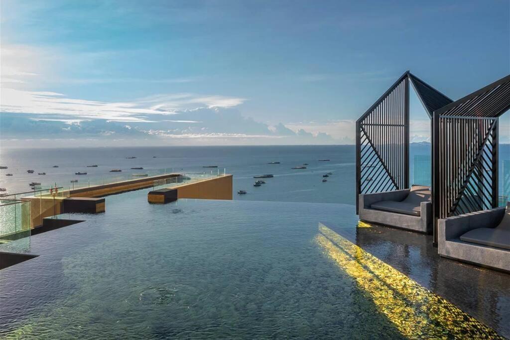 Downtown Chic Condo Rooftop Pool #En797 Pattaya Exterior foto