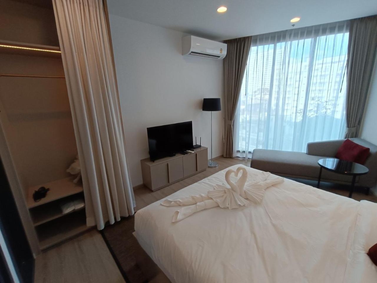 Downtown Chic Condo Rooftop Pool #En797 Pattaya Exterior foto